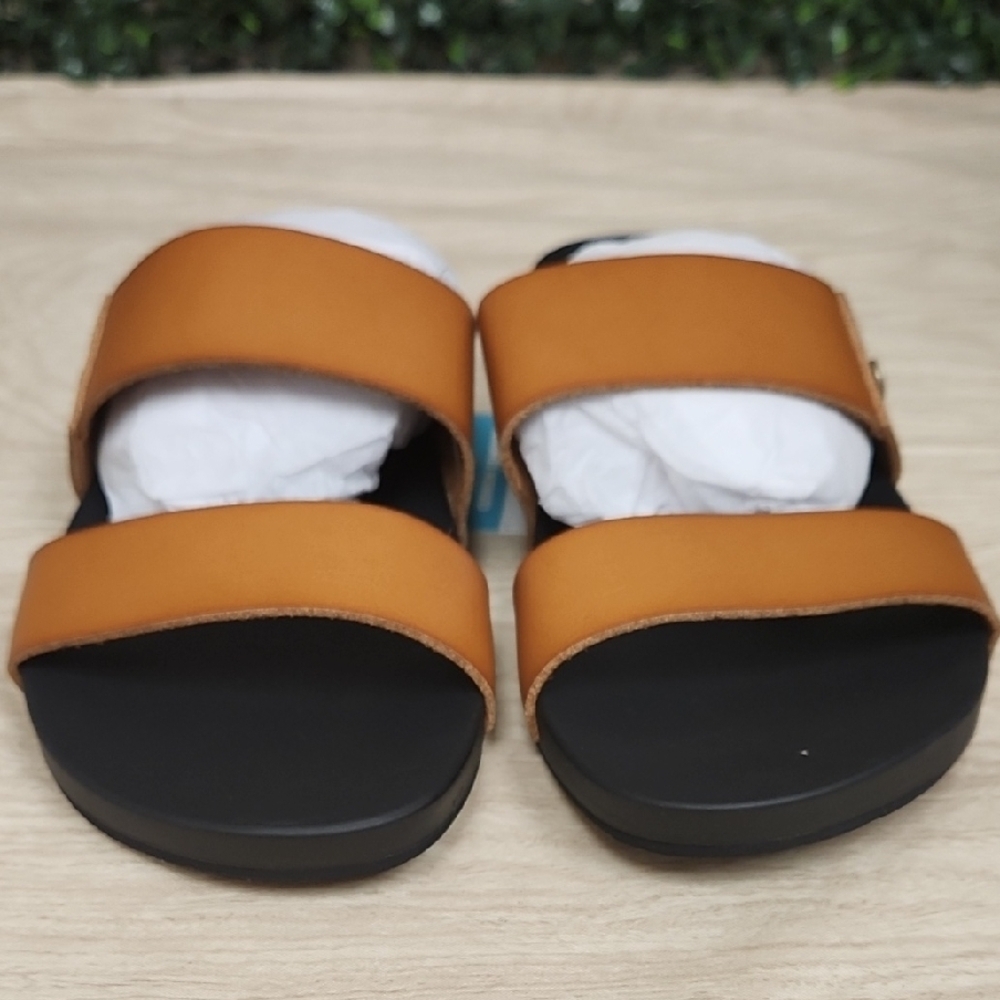 Women's Tan Slide Sandals